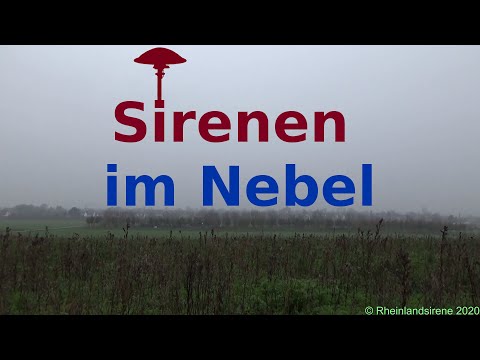 Sirenenalarm in diesiger Atmosphäre | Probealarm Flerzheim | E57-Sirenen (u. SES aus der Ferne)