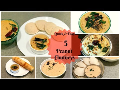 Chutney for Idly Dosa | IndianBreakfastChutney varieties | Indian breakfast chutney | PEANUT CHUTNEY Video