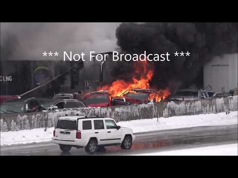 Monticello, MN   Major Pile Up Accident Interstate 94, Vehicles Engulfed in Flames   Nov 12th, 2020