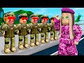 ONLY Girl In ALL BOYS Military School In Roblox! (Full Movie)