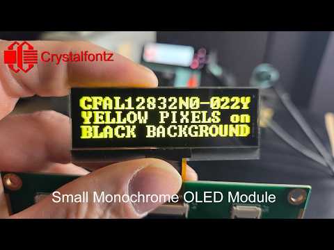 128x32 OLED Video Demo