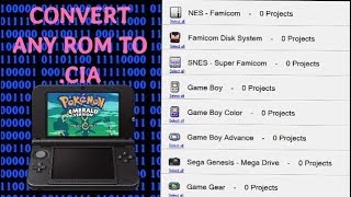 HOW TO CONVERT ANY ROM TO .CIA FILE AND SAVE (GB,GBA,GBC,NES,SNES,FAMICON) 3DS NSUI 2020