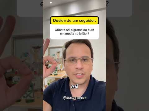 Quanto sai o grama do ouro?