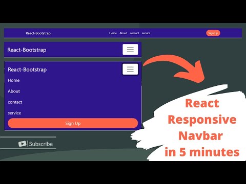 how to create react-bootstrap responsive navbar | react navbar  beginner | react router v6
