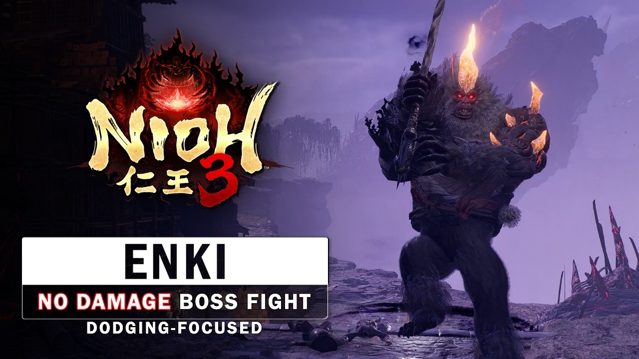 Nioh 3 - Enki Boss Fight (No Damage)