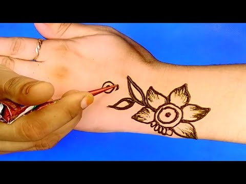 simple arabic flowers mehndi design ❤️❤️