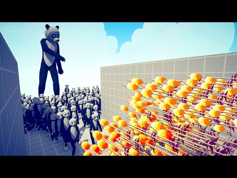 100x PANDA + GIANT PANDA vs EVERY DUO GODS - Totally Accurate Battle Simulator TABS