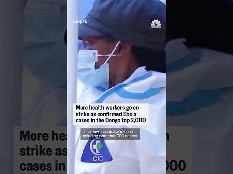 More health workers go on strike as confirmed Ebola cases in the Congo top 2,000