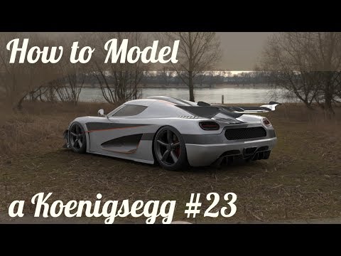 3D Car Modeling Tutorial pt.23 | Koenigsegg One:1 | Headlights
