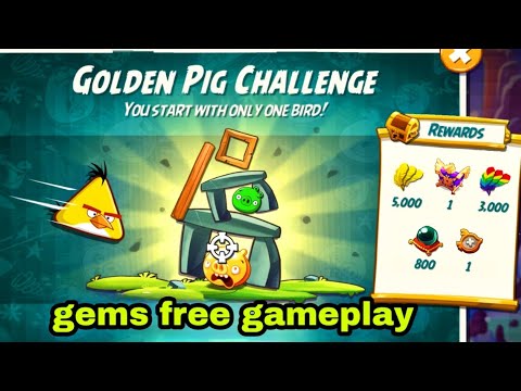 Angry birds 2 the golden pig challenge with chuck 24 jan 2026 gems free#ab2 golden challenge today