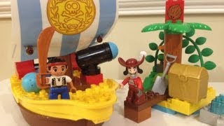 JAKE AND THE NEVER LAND PIRATES Disney Junior LEGO Duplo 10514 Jakes Pirate Ship Bucky Toy Playset