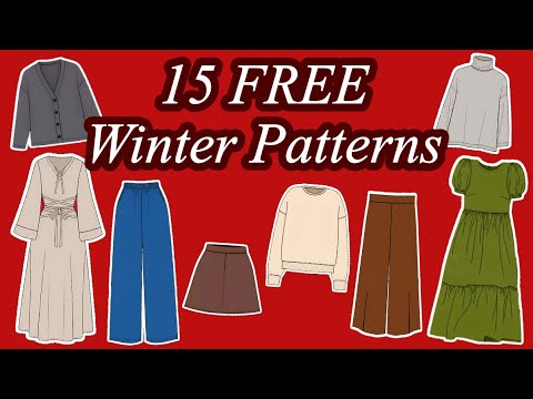 Sew Your Winter Wardrobe ❄️🧵 With 15 FREE Sewing Patterns 🧣