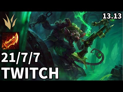 Twitch Jungle vs Karthus - KR Master | Patch 13.13