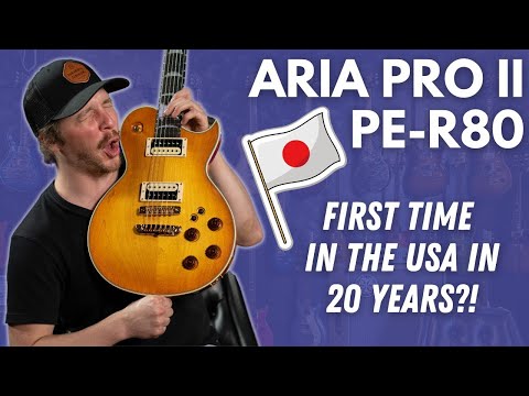 Aria Pro II PE-R80 Stained Brown Made in Japan MIJ Electric Guitar image 14