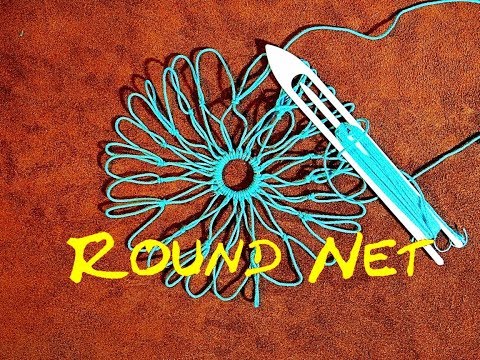 Round Net Making - How to Make a Round Net or Making a Round Net Bag