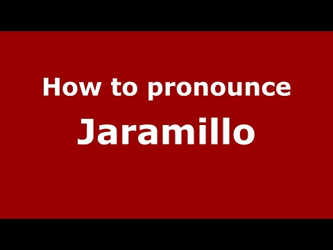 How to pronounce Jaramillo (Mexico/Mexican Spanish) - PronounceNames.com