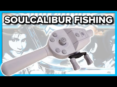 Playing Soulcalibur with the Sega Dreamcast Fishing Rod
