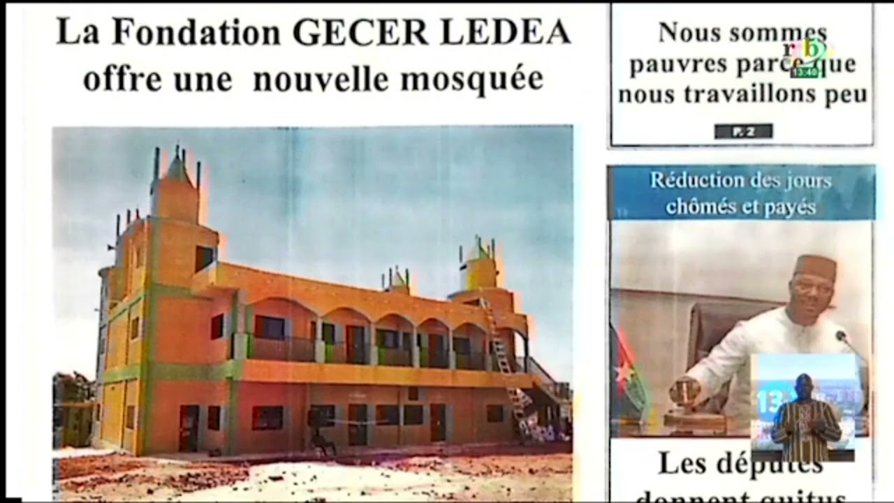 La réduction du nombre de jours chômés au Burkina Faso fait l’actualité majeure des quotidiens