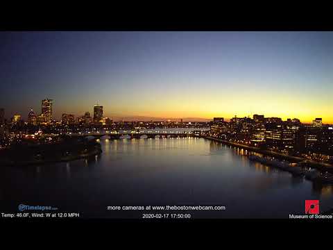 Boston sunset timelapse