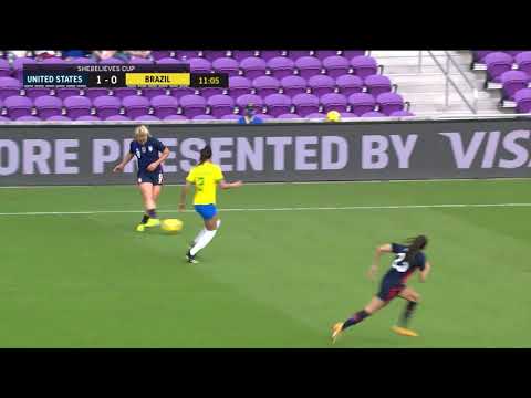 USWNT vs. Brazil: Christen Press Goal - Feb. 21, 2021