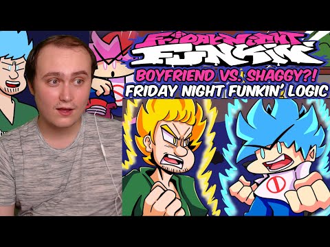 BOYFRIEND vs. SHAGGY?! Friday Night Funkin' Logic | Cartoon Animation | Reaction