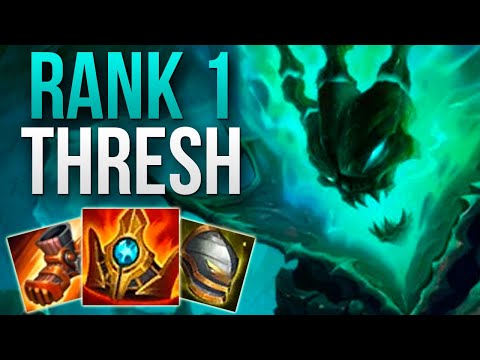 RANK 1 THRESH IN THE WORLD FULL GAMEPLAY! | CHALLENGER THRESH SUPPORT GAMEPLAY | S11