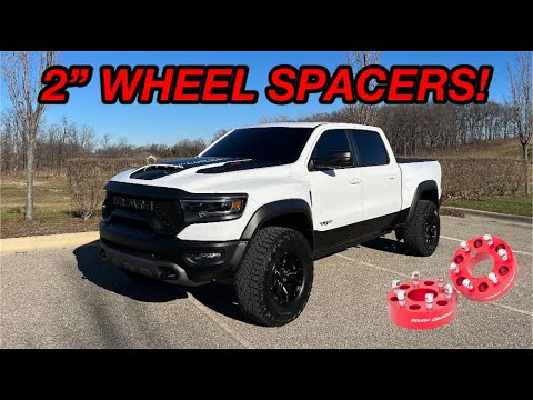 RAM TRX 2" WHEEL SPACER INSTALL! *CHEAP MOD***