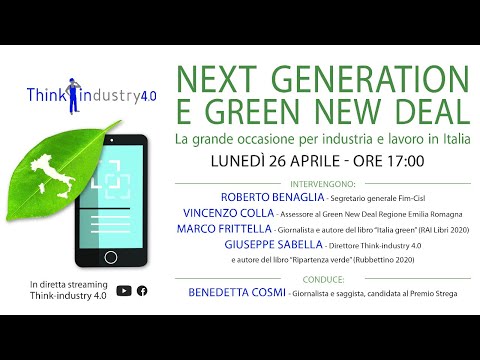 , title : 'NEXT GENERATION e GREEN NEW DEAL'