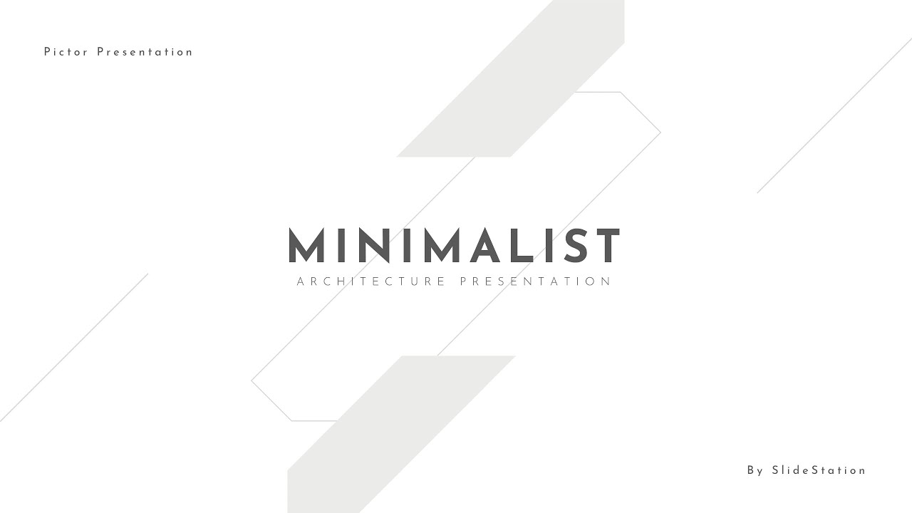 Pictor Minimalist Architecture Presentation Template for PowerPoint and Keynote
