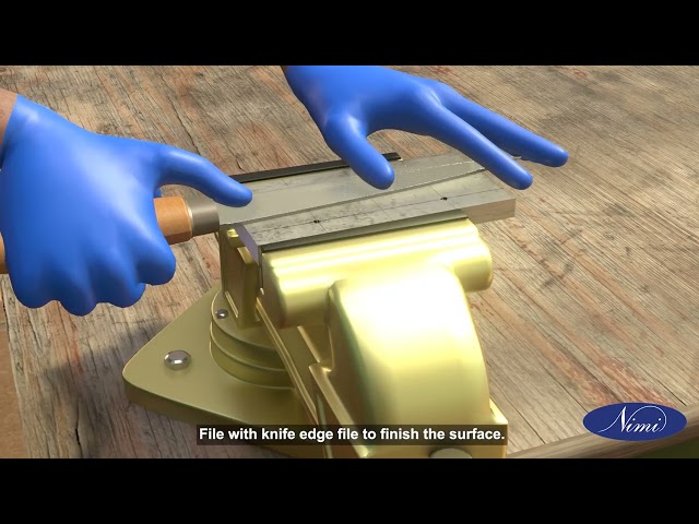 practice on marking and drilling clear and blind holes part 1