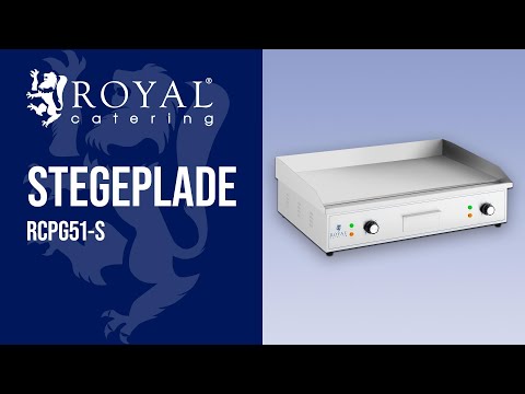 Produktvideo - Stegeplade - 727 x 420 mm - Royal Catering - 4,400 W