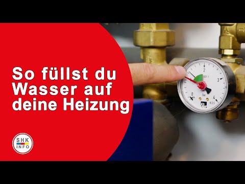 Heizung erklärt - Wasser nachfüllen und System entlüften
