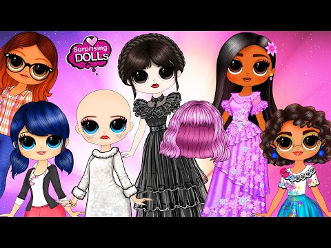 Wednesday Addams, Enid, Marinette, Alya Swap Clothes - DIY Arts & Paper Crafts