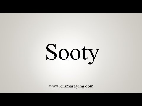 Part of a video titled How To Say Sooty - YouTube
