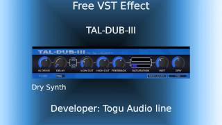 Video thumbnail for Free VST Effect - TAL-DUB-III (delay effect) by FreeVstOasis