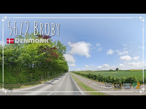 30.48km 5672 Broby Driving in #Denmark with #streetview | 360VR
