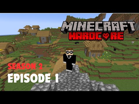 Minecraft Hardcore (S2E1) - Starting Farms & Making A Village Our New Home