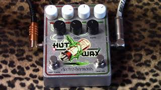 Video thumbnail for Electro Harmonix HOT WAX dual drive pedal High Gain & Mid Gain overdrive by gearmanndude