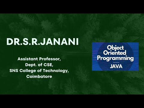 Object And Classes Object Oriented Programming Using Java Sns Institutions
