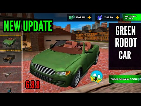 new update green robot car || rope hero vice town || pagal gamerz