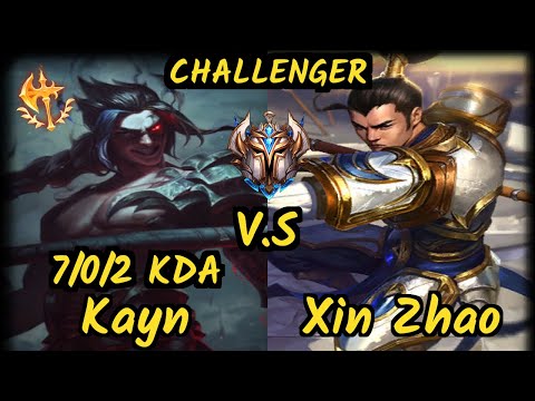 SK Selfmade (KAYN) vs XIN ZHAO - 7/0/2 KDA JUNGLE CHALLENGER GAMEPLAY - EUW