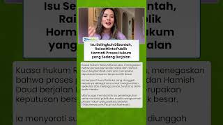 Isu Selingkuh Dibantah, Raisa Minta Publik Hormati Proses Hukum yang Sedang Berjalan