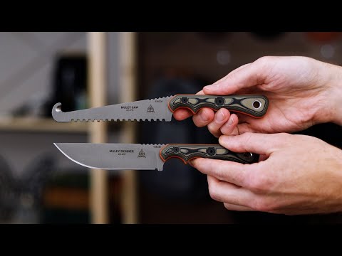 Næsten kalligrafi landdistrikterne TOPS Knives Muley Combo Kydex Sheaths Tan Camo G10 Skinner and Saw Fixed  Blades For Sale