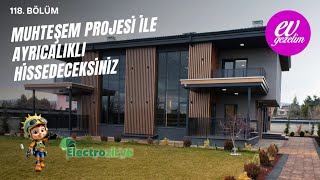 AMERİKAN MUTFAK SAUNA HAMAM SATILIK VİLLA. EV TURU 118 #evturu  ELECTR