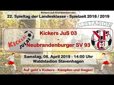 22. Spieltag Landesklasse II 2018/19 // Kickers Jus 03 - Neubrandenburger FC 93 3:4 ( 0:2 )