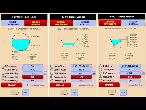 Hydraulic. Flow. Channel. Pipe video