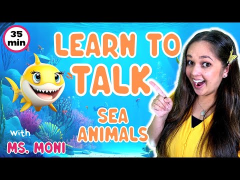 Under The Sea with Ms Moni | Learn Sea Animals, Colours, Numbers, Signing | Talking Toddler Learning