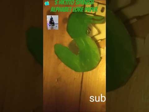 s HKTITO SPANISH ALPHABET LORE PAPER 🎄⛄ #shortvideo #alphabetlore #paper #hktito #spanish