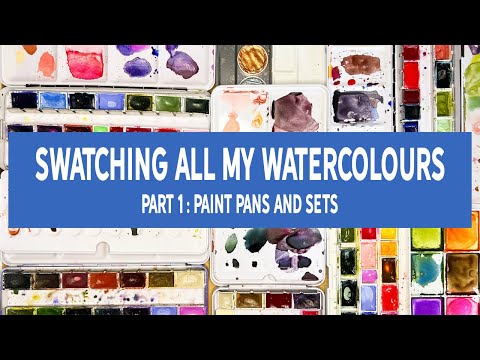 My Whole Watercolour Collection & Swatching Them All! (Daniel Smith, Roman Szmal, Schmincke & More!