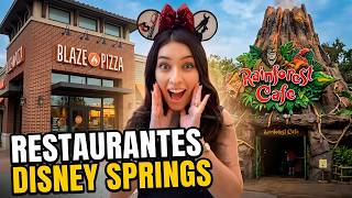 RESTAURANTES BONS E BARATOS NO DISNEY SPRINGS DE ORLANDO